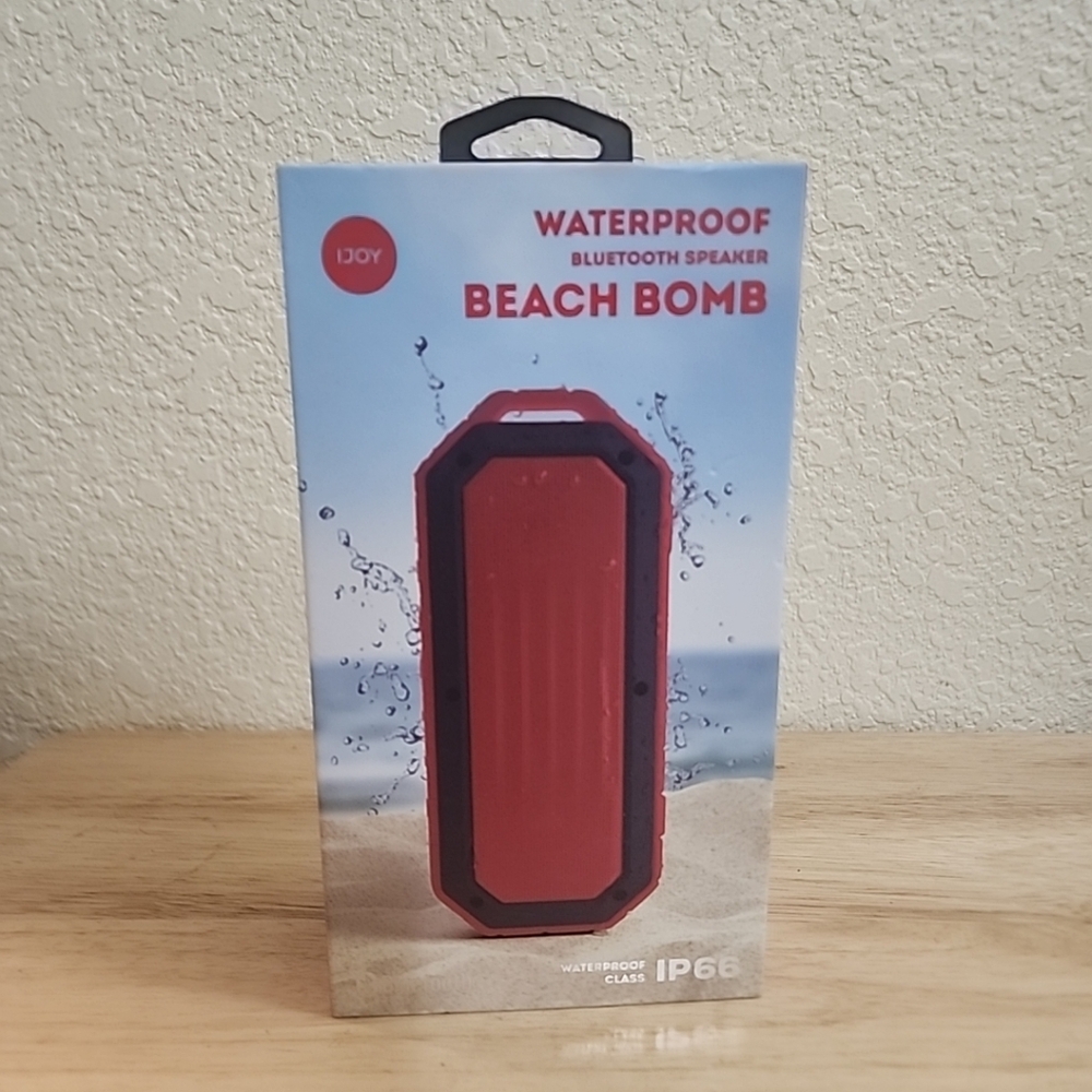 IJOY Beach Bomb Waterproof IP66 Bluetooth Speaker,  Flame/Red.